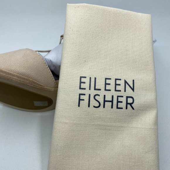 Eileen Fisher Doe Sandal Lino Size 8 Block Heel - Picture 10 of 11